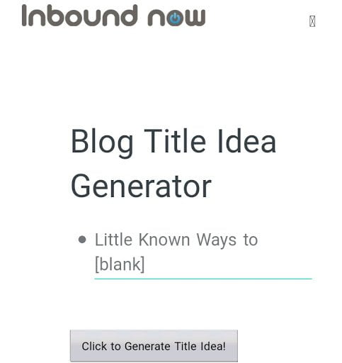 Awesome Blog Post Title Generators 29 inboundnow title generator