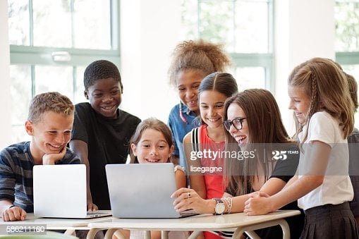 Applied Digital Skills : How To Prepare Your Child For Tech Skills 4 Schoo teacher and her pupils
