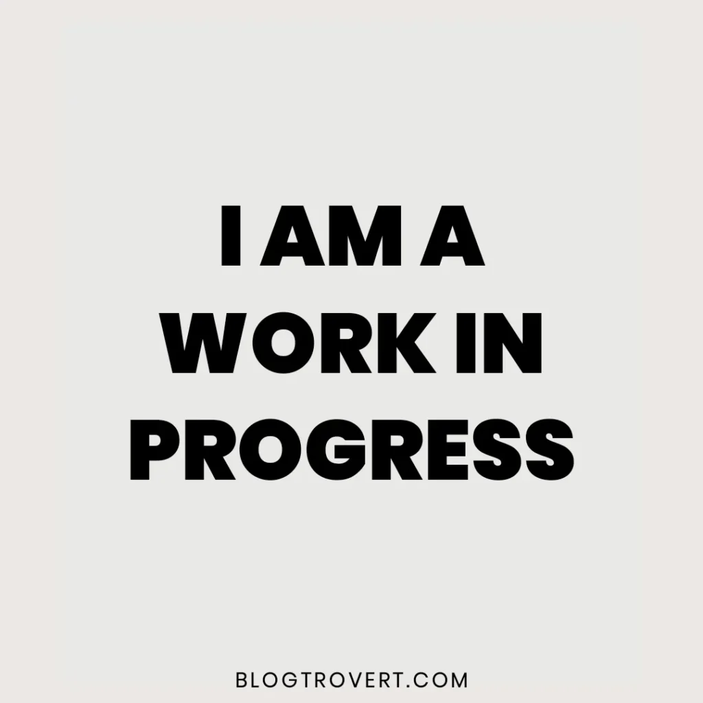 I am statements - work in progress