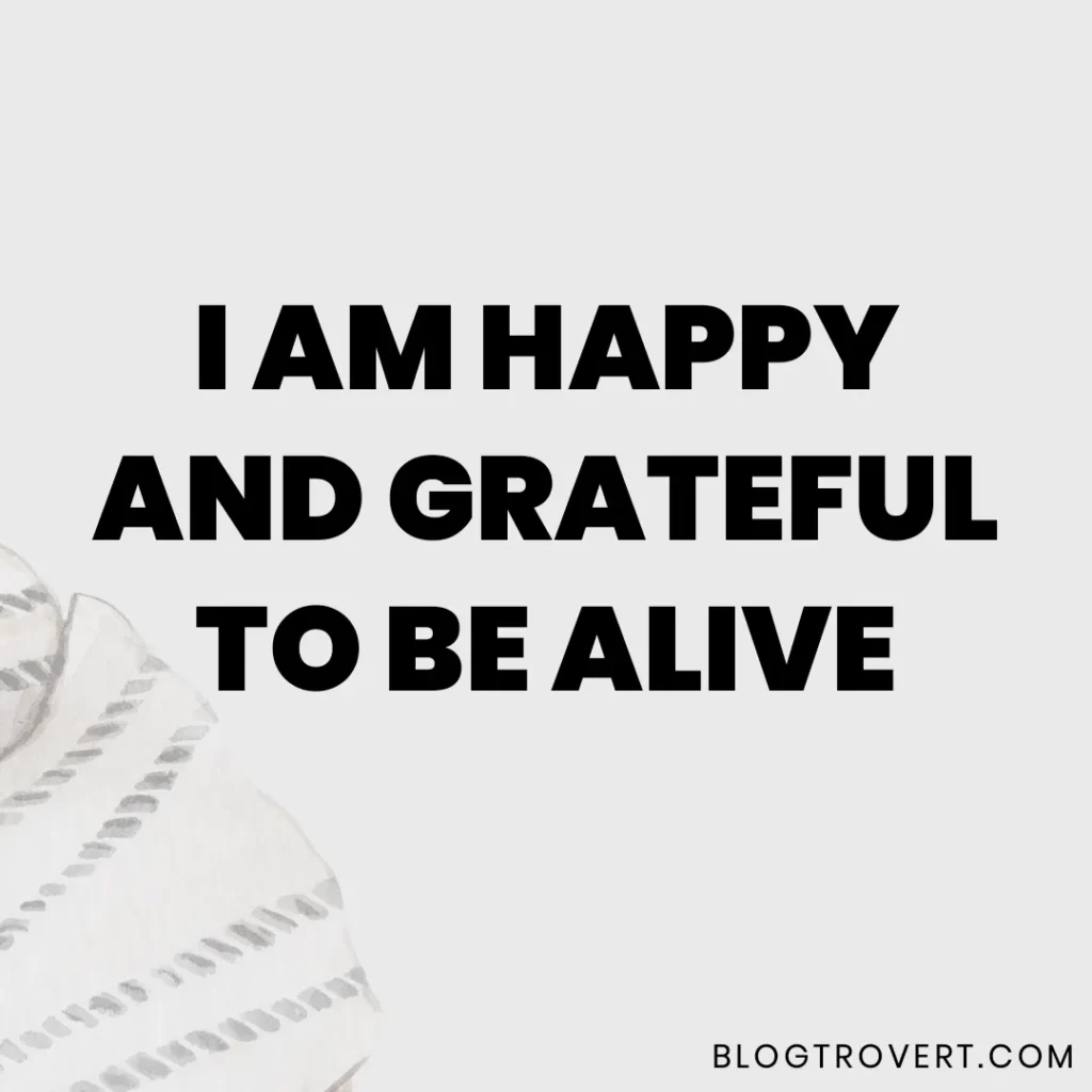 Happiness affirmation