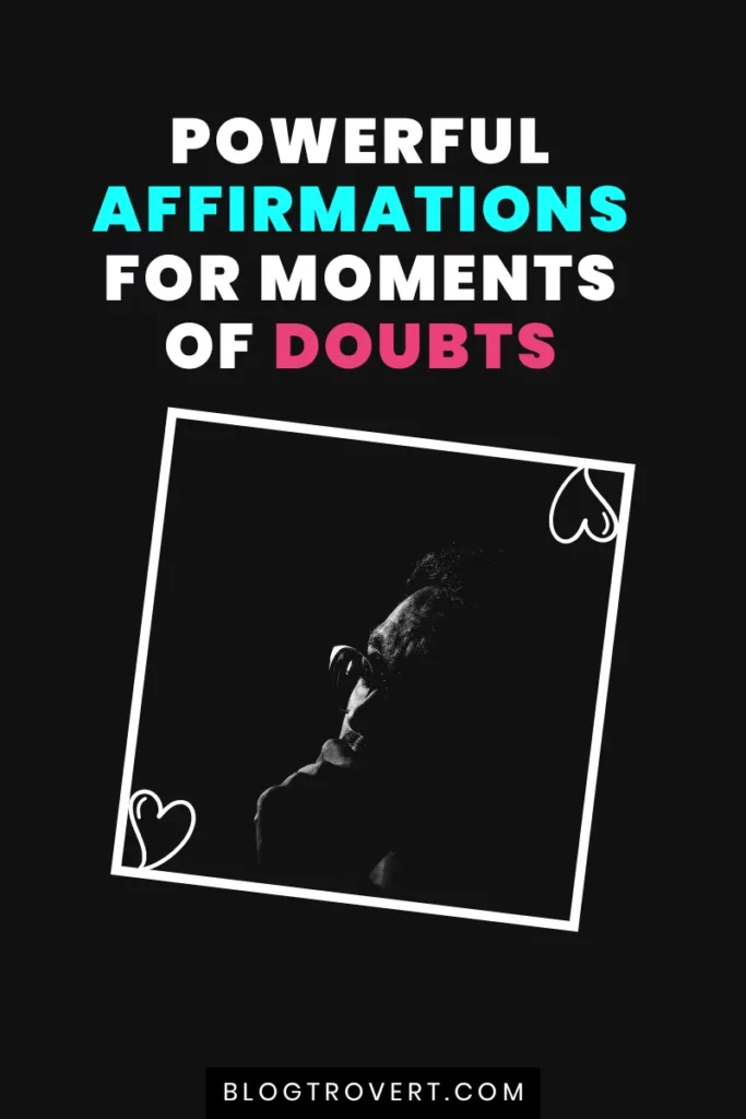Affirmations for self-doubt