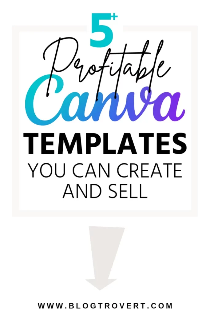 Canva templates to create and sell