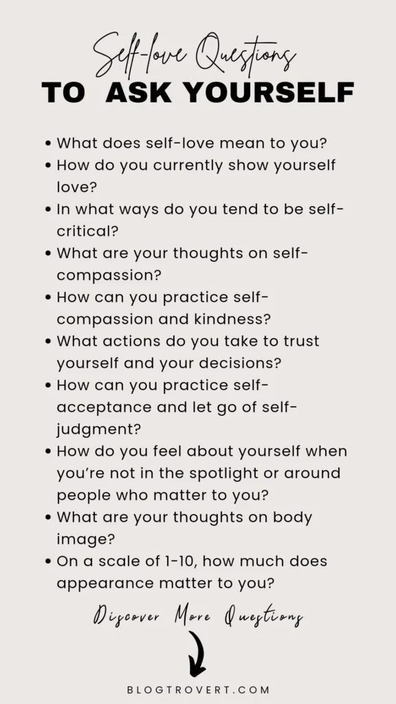Self-love questions to ask yourself