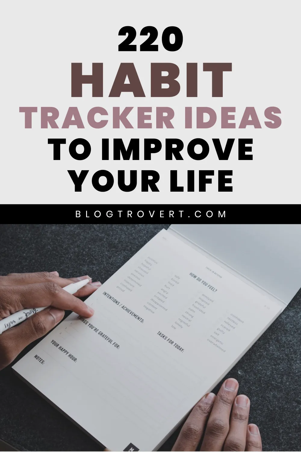 220 habit tracker ideas to improve your life and achieve goals 5