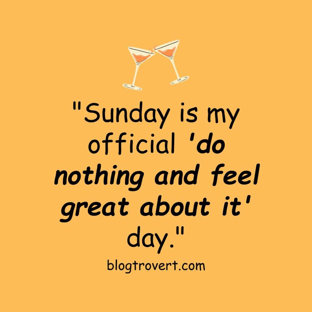 Funny lazy Sunday quotes