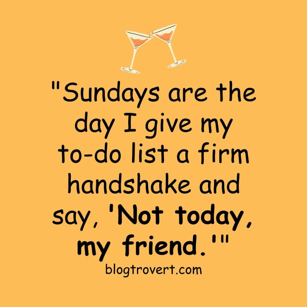 Funny lazy Sunday quotes