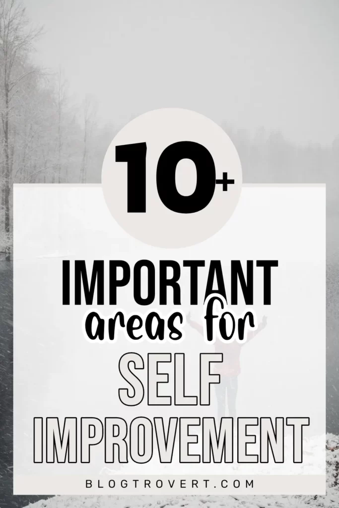 Areas for self-improvement